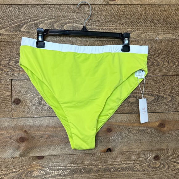 Andie Swim The Banded Cheeky Bottom in Neon Lemon Size Medium NWT - Picture 3 of 9